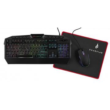 SureFire Kingpin Gaming Combo 48825-482 - Tastatur, Maus, Mauspad - Deutsches Layout