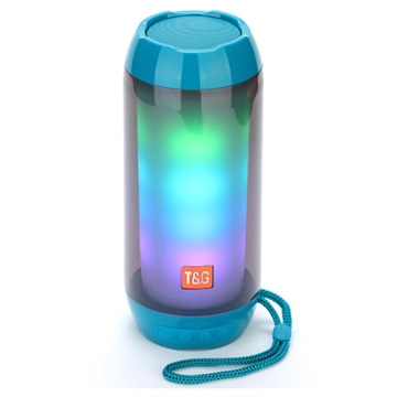 T&G TG-311 Tragbarer Bluetooth Lautsprecher mit LED-Licht - Schwarz