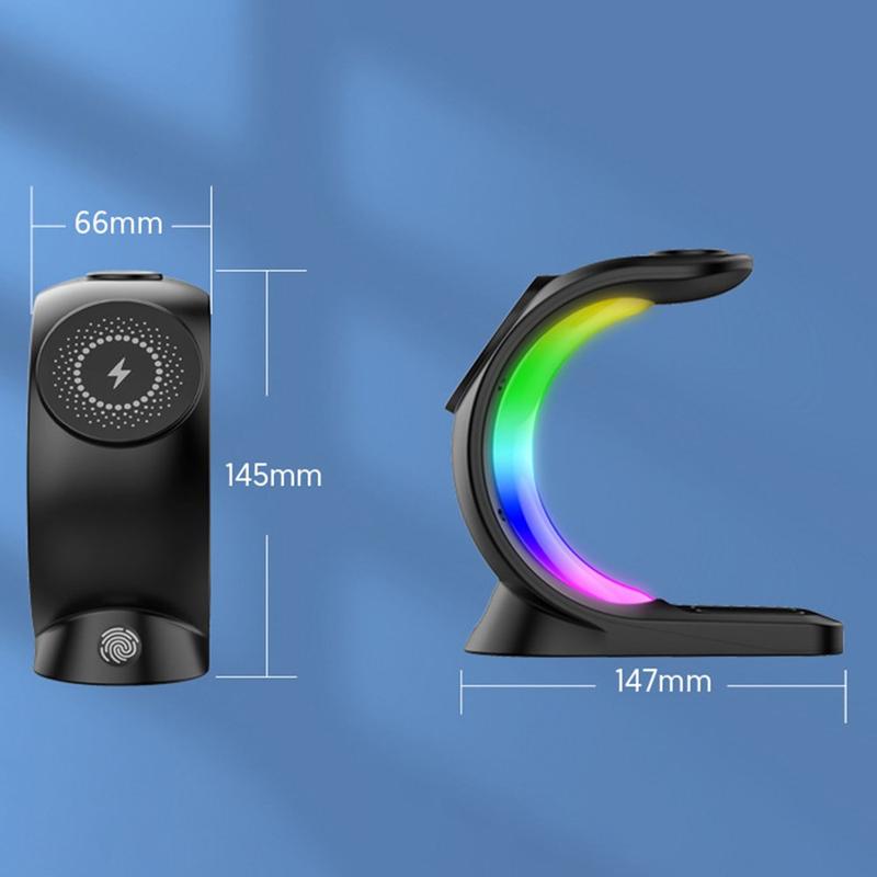 T17 3-in-1 RGB Light Magnetic Wireless Charger für iPhone 12 / 13