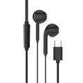 TIANSTON E50 Typ-C kabelgebundene Kopfhörer digitale Dekodierung Drahtsteuerung Musik Headset (Offene Verpackung - Ausgezeichnet) - schwarz