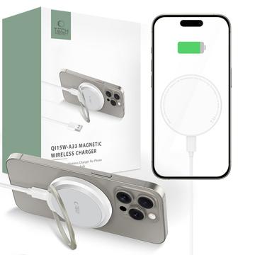 Tech-Protect QI15W-A33 Magnetisches drahtloses Ladegerät mit Ständer - MagSafe-kompatibel