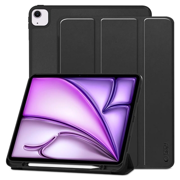 iPad Air 13 (2024) Tech-Protect SmartCase Pen Dreifach faltbare Folio-Hülle - Schwarz