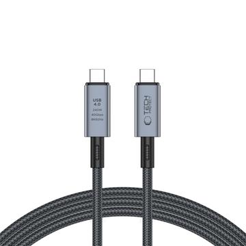 Tech-Protect UltraBoost Max USB 4.0 Type-C Cable - PD240W, 2m, 8K 40Gbps - Grau