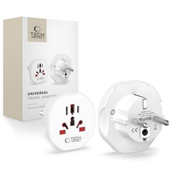 Tech-Protect Universal-Reiseadapter - EU-Stecker auf US/UK/AU/CN