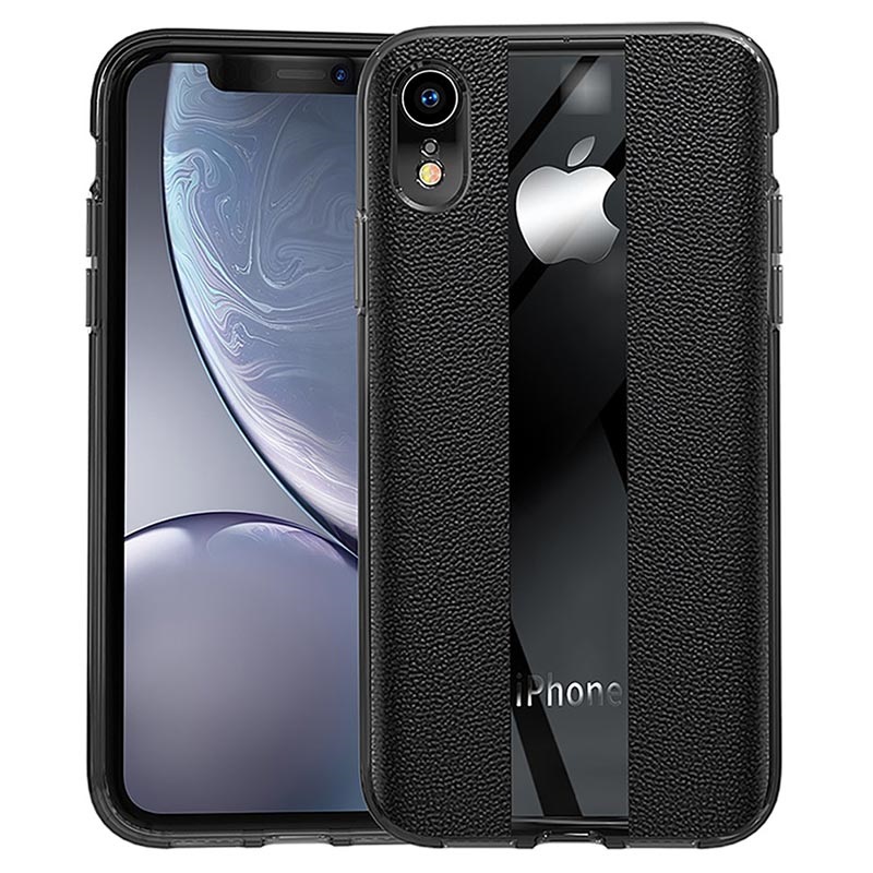 iPhone XR TPU Hülle - Geschichtet mit Leder