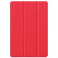 Tri-Fold Serie Samsung Galaxy Tab A8 10.5 (2021) Folio Hülle - Rot