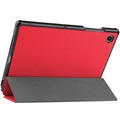 Tri-Fold Serie Samsung Galaxy Tab A8 10.5 (2021) Folio Hülle - Rot