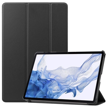 Tri-Fold Serie Samsung Galaxy Tab S9 Smart Folio Hülle - Schwarz