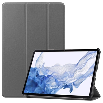 Tri-Fold Serie Samsung Galaxy Tab S9 Smart Folio Hülle - Grau