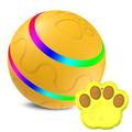 Wiederaufladbarer LED-Selbstspielball für Haustiere mit Fernbedienung - gelb