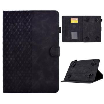 Universal 3D-Muster Smart Tablet Folio Hülle - 10" - Schwarz