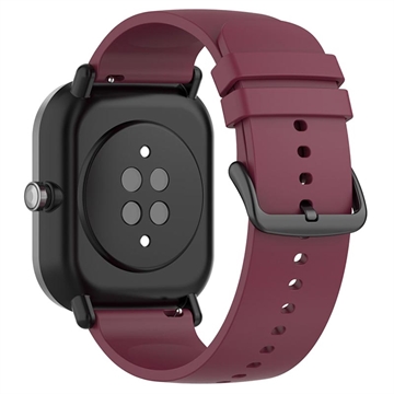 Universal Smartwatch Silikonarmband - 22mm - Wine Red