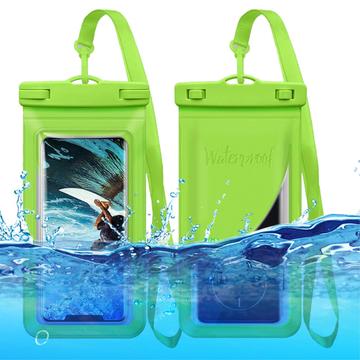 Wasserdichte Universaltasche mit Kartenhalter - 7.5" - Grün