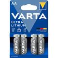 Varta Ultra Lithium L91/AA Batterie - 4 Stück.