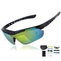 WEST BIKING Motorradbrille Multilayer-Spiegelglas Powersports Sonnenbrille Brille - Schwarz