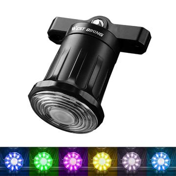 WEST BIKING YP0701331 Helle bunte LED Fahrrad Rücklicht Fahrrad Intelligentes Rücklicht Radsport Zubehör Sicherheit Lampe - installieren unter Sitz