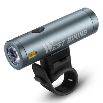 WEST BIKING YP0701332 500LM Fahrrad helles LED-Frontlicht Nacht Radfahren Fahrrad Sicherheit Taschenlampe - Silber