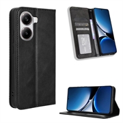 Xiaomi Redmi Turbo 4/Poco X7 Pro Wallet Schutzhülle mit Magnetverschluss - Schwarz