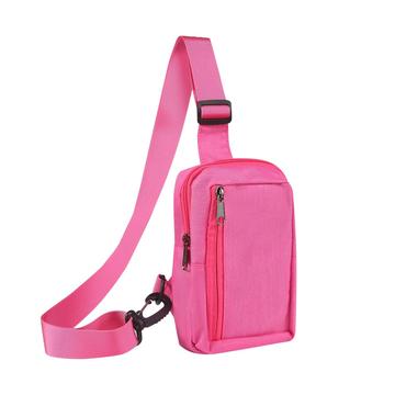 Wasserfeste Brust- und Schultertasche aus Nylon - für 6.5"- 7.2"-Telefone - Pink