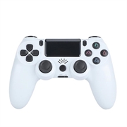 Wireless Gaming Controller Gamepad für PS4 Spiel Joystick mit Lautsprecher und Stereo-Headset-Buchse - Weiß