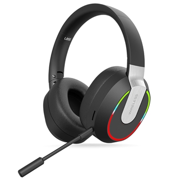 Drahtlose Gaming Headset L850 mit RGB-Licht - Schwarz