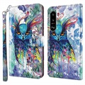 Wonder Series Sony Xperia 5 III Wallet Hülle - Eule