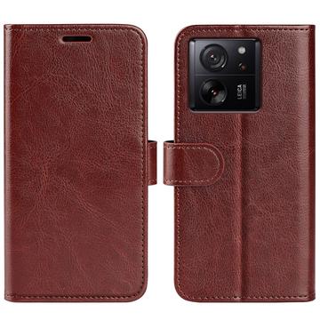 Xiaomi 13T/13T Pro Wallet Schutzhülle mit Magnetverschluss - Braun