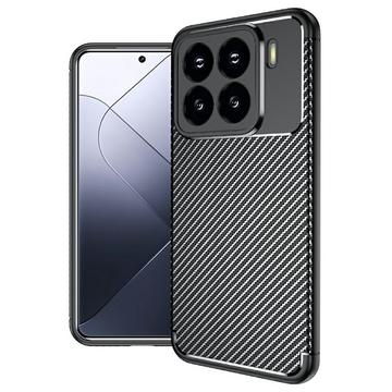 Xiaomi 15 Beetle Karbonfaser TPU Hülle - Schwarz