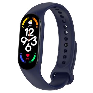 Xiaomi Mi Band 5/6/7 Matte Silikonband - Dunkelblau