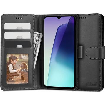 Xiaomi Redmi 14C Tech-Protect Wallet Hülle mit Magnet & Stand - Schwarz