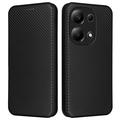 Xiaomi Redmi Note 13 Pro 4G/Poco M6 Pro Flip Hülle - Karbonfaser - Schwarz