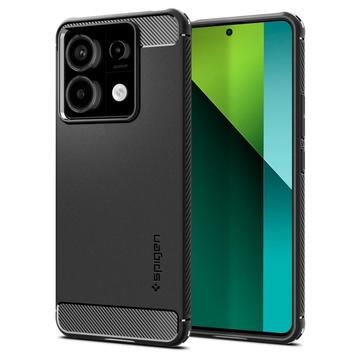 Xiaomi Redmi Note 13 Pro/Poco X6 Spigen Rugged Armor TPU Hülle - Schwarz