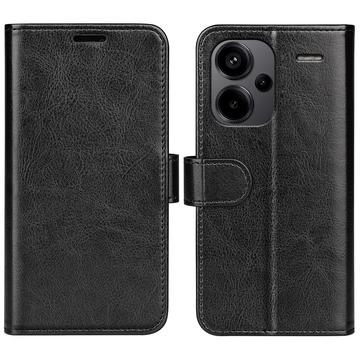 Xiaomi Redmi Note 13 Pro+ Wallet Hülle mit Magnetverschluss - Schwarz