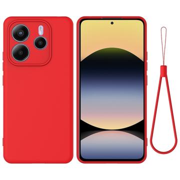 Xiaomi Redmi Note 14 5G Liquid Silikonhülle mit Handschlaufe