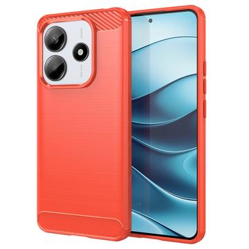 Xiaomi Redmi Note 14 Gebürstete TPU Hülle - Karbonfaser