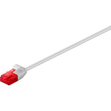 Goobay RJ45 U/UTP CAT 6 Schlankes Netzwerkkabel - 7.5m - Grau