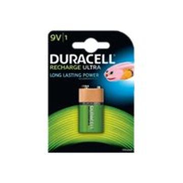 Duracell Wiederaufladbarer 6HR61 Langlebiger Akku 170 mAh - 9V