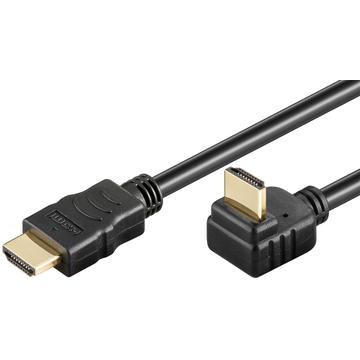 Goobay 270-Grad Abgewinkelt HDMI 2.0 Kabel mit Internet - 2m