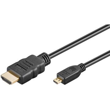 Goobay HDMI 2.0 / Micro HDMI Kabel mit Internet - 1m