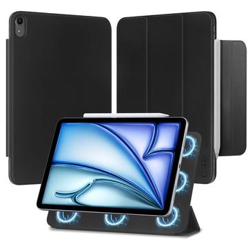 iPad Air 2020/2022/2024 Tech-Protect SmartCase Magnetische Tri-Fold Folio Hülle - Schwarz