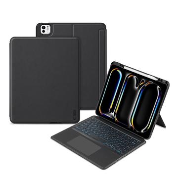 iPad Pro 13 (2024) Tech-Protect SmartCase Mag Pen Bluetooth Tastatur Hülle - Schwarz