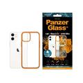 iPhone 12 Mini PanzerGlass ClearCase Antibakterielle Hülle - Orange / Durchsichtig