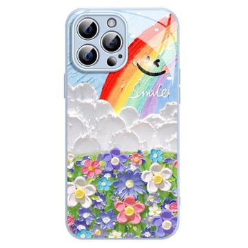 iPhone 12 Pro Max Lächeln & Regenbogen Hybridhülle