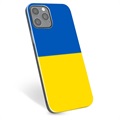 iPhone 12 Pro Max TPU Hülle Ukrainische Flagge - Gelb und Lichtblau