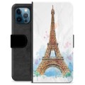 iPhone 12 Pro Premium Schutzhülle mit Geldbörse - Paris