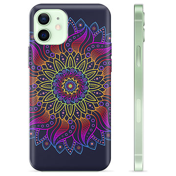 iPhone 12 TPU Hülle - Buntes Mandala