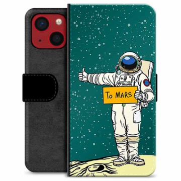 iPhone 13 Mini Premium Schutzhülle mit Geldbörse - Mars Astronaut