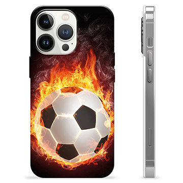 iPhone 13 Pro TPU Hülle - Fußball Flamme