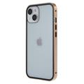 iPhone 14 Magnetisches Cover mit Panzerglas - Gold