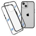 iPhone 14 Magnetisches Cover mit Panzerglas - Silber